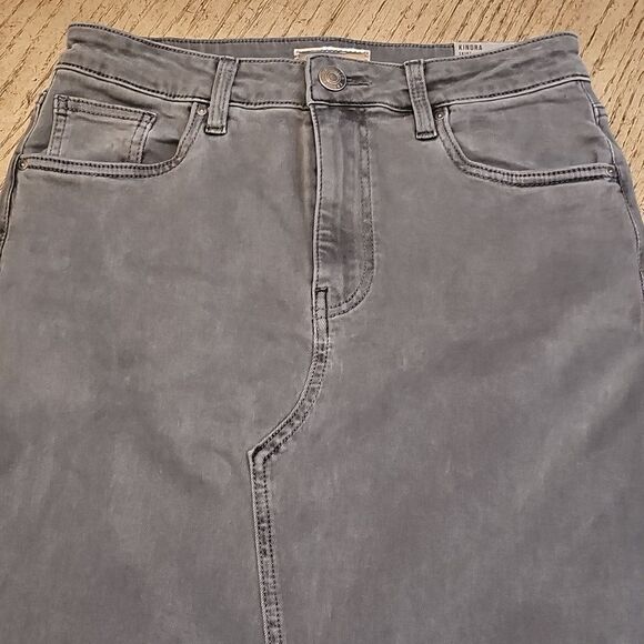 KUT From The Kloth Gray Kindra Maxi Front Slit Skirt Size 2 NWT - Picture 4 of 14